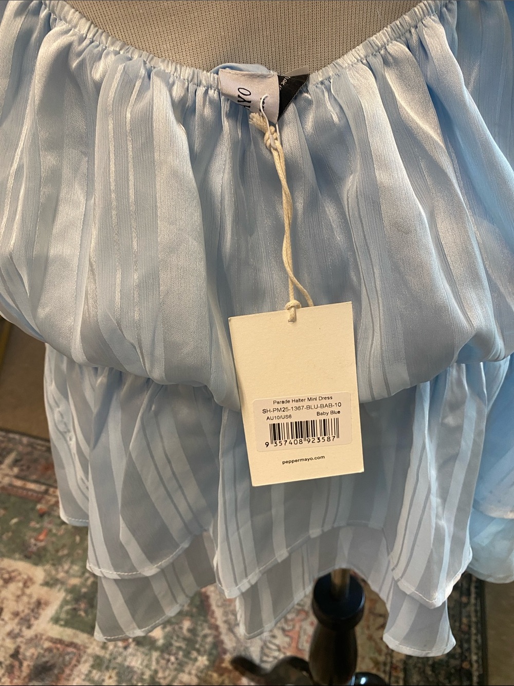 Peppermayo Baby Blue Parade Halter Mini Dress - Picture 5 of 8
